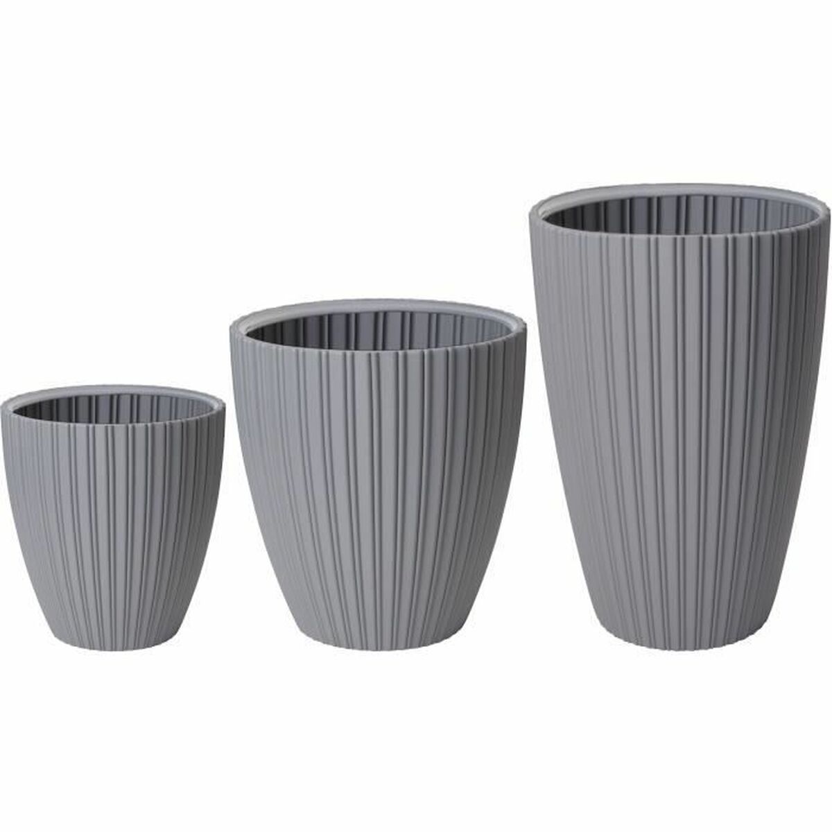 Bloempot Garden ID Fancy Grijs Polyethyleen 40 x 58 cm